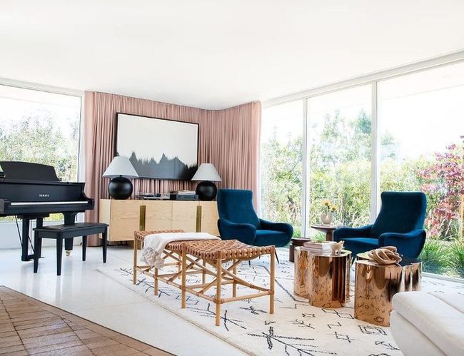 Jewel Tones Meet Midcentury Modern