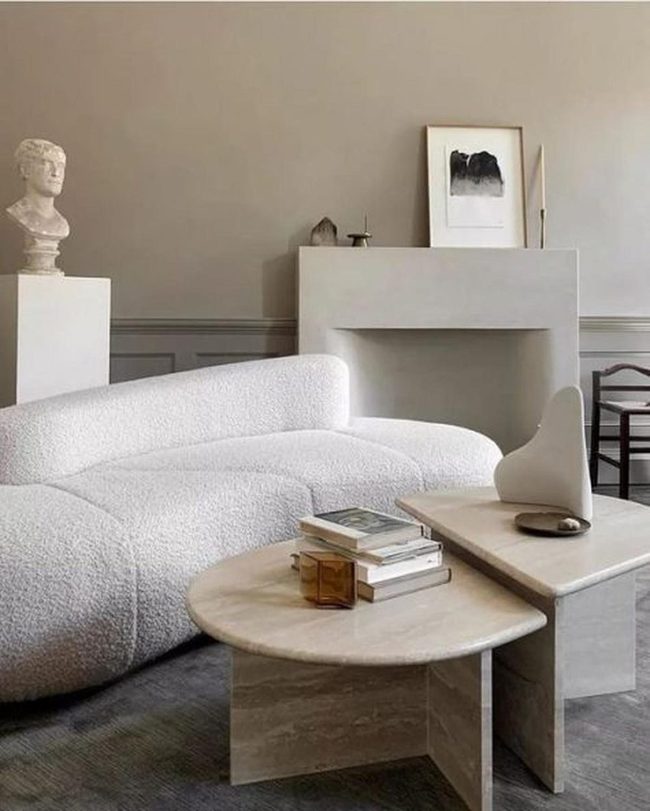 Beige Minimalism With Sculptural Art