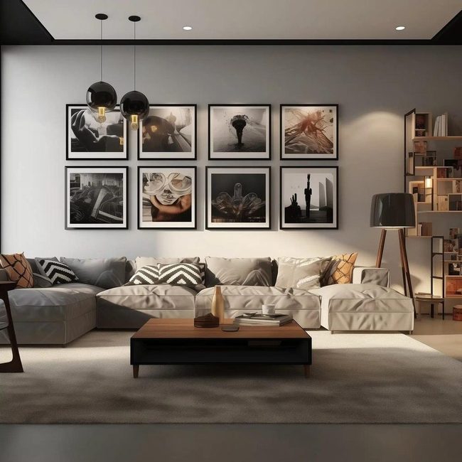 Emerald Green Lounge Wall Feature