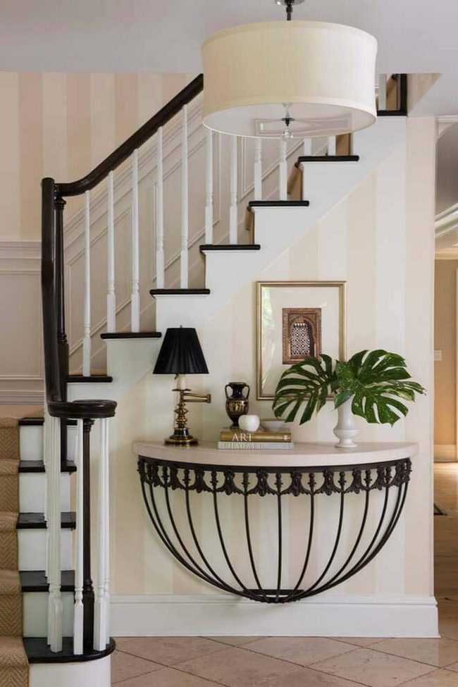 Ornate Iron Legs Statement Entry
