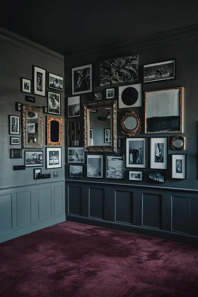 Dark Frames Black And White Art