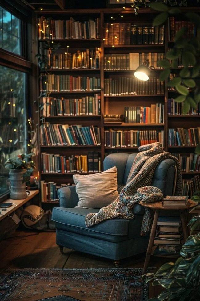 Urban Reading Corner With Streetlight