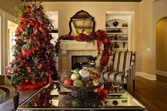 Vintage Ornaments Family Memory Display