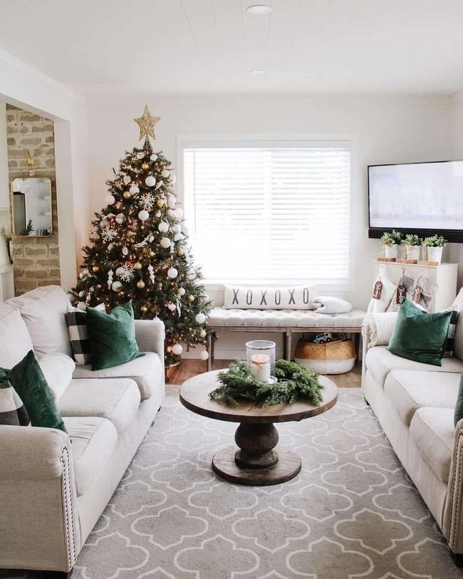 White Sofas Frame Natural Wood Elegance