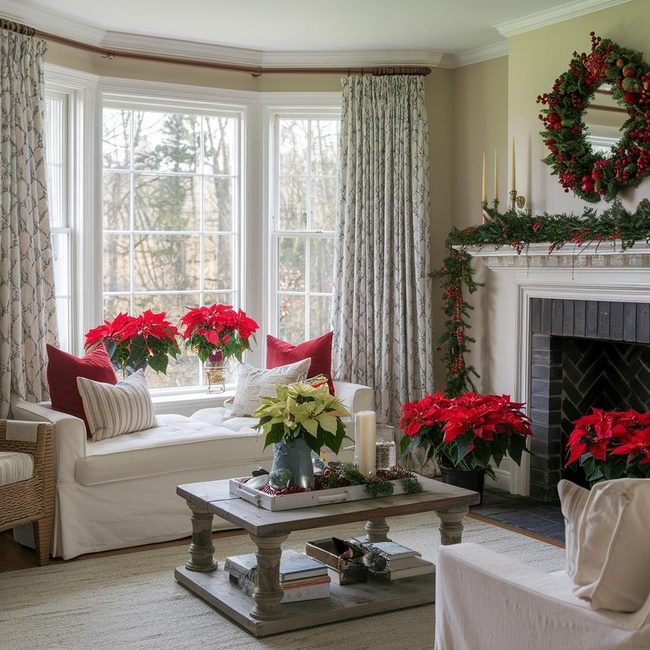 Red Poinsettias Fill Your Home