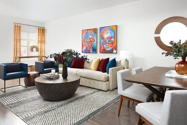 Patterned Curtains Pull Room Together