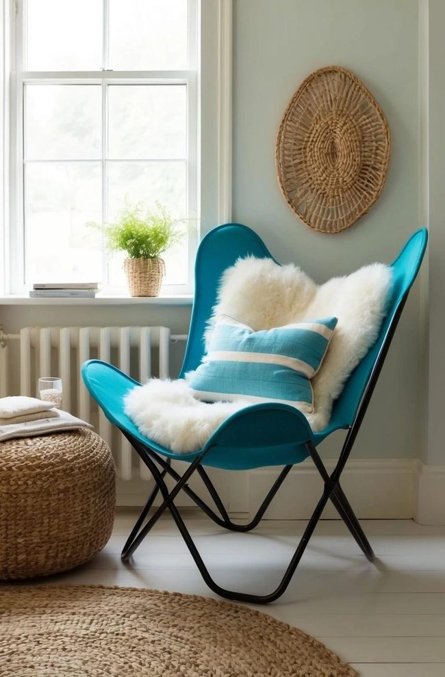 Lightweight Metallic Frame Butterfly Seating