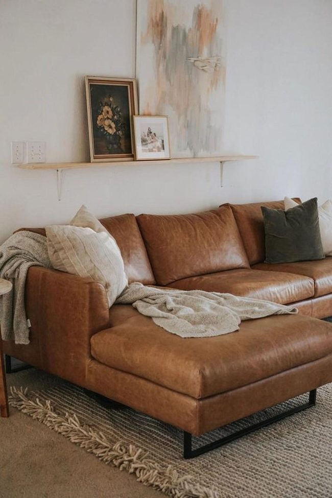 Rich Brown Leather Living Essential