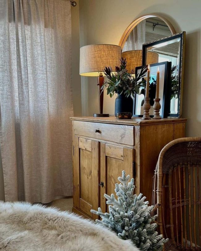 Candlelight And Wicker Warmth