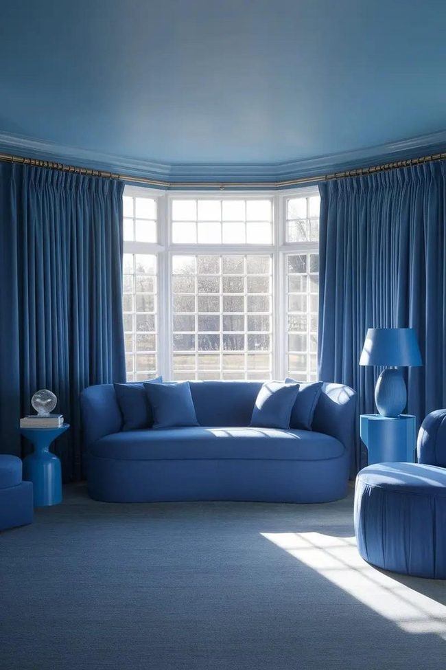 Blue Monochrome Depth Textures