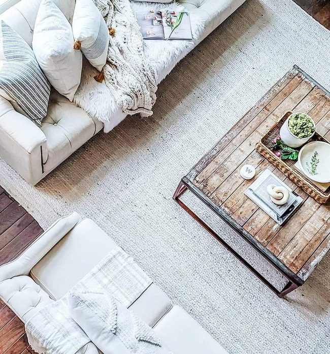 Raw Wood Square Table Statement