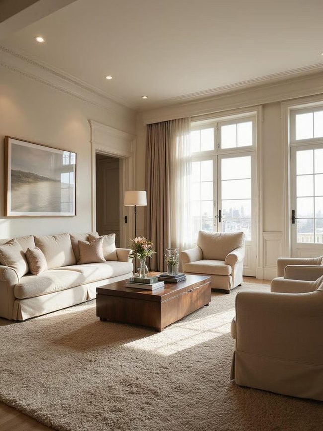 Gray Monochrome Living Room Texture