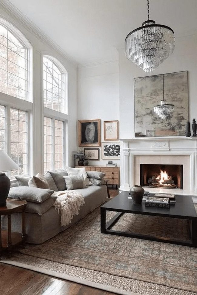 Arched Windows Flood Living Room Light