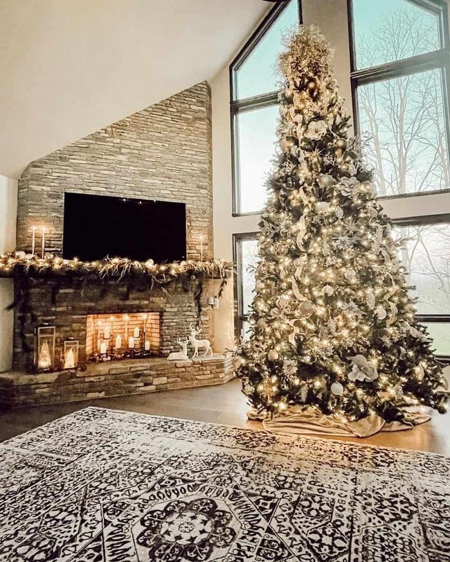 White Tree, Stone Fireplace, Soaring Light