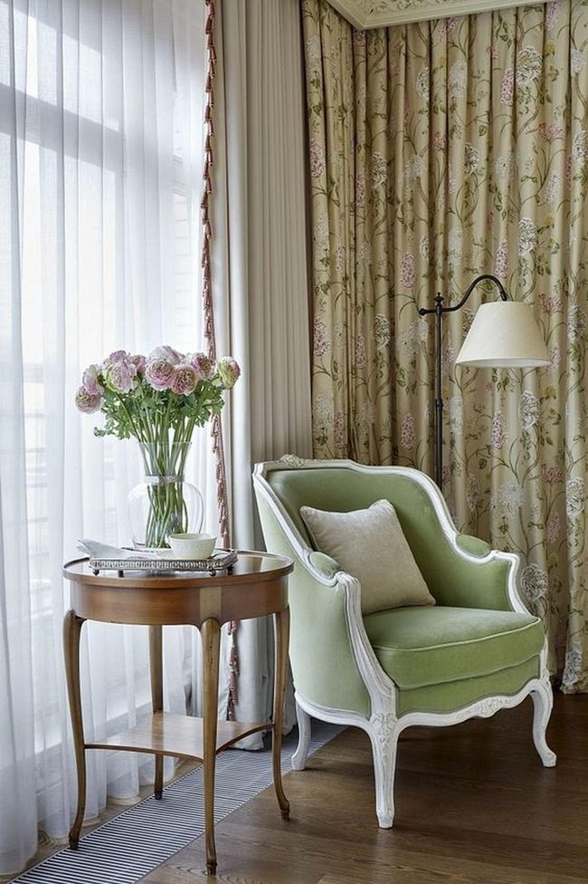 Green Armchair With Filtered Sunlight