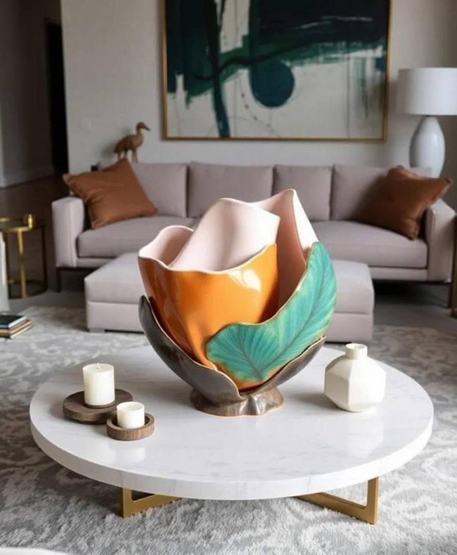 Bold Sculptural Coffee Table Statement