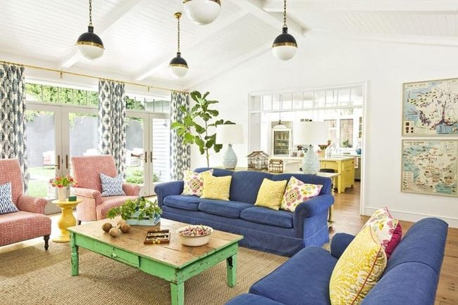 High-Back Three-Seater English Sofa