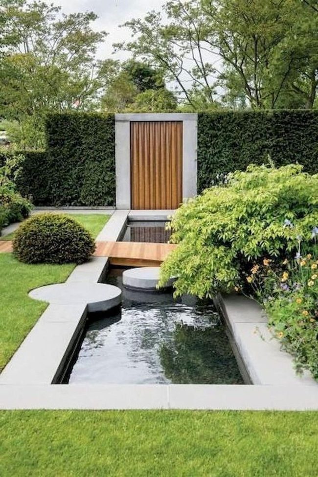 Wooden Bridge Over Flowing Water