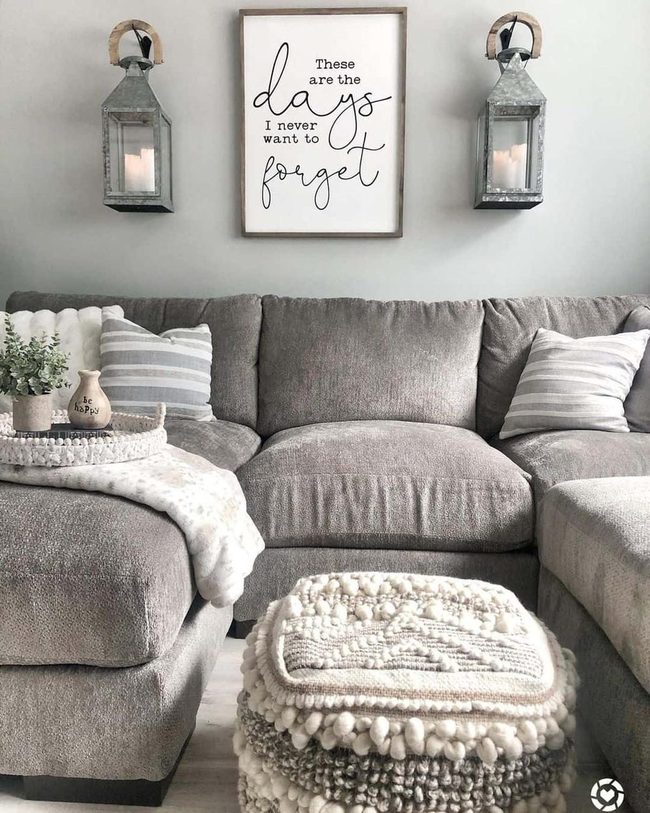 Dark Grey Anchored Living Room