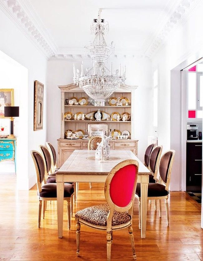 Red Leopard Chair Steals The Show