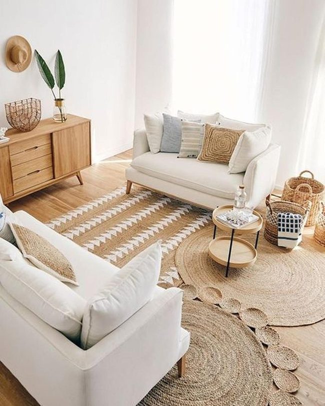White Sofas, Sunlit Simplicity