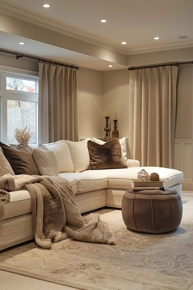 Candlelit Neutrals With Layered Textures
