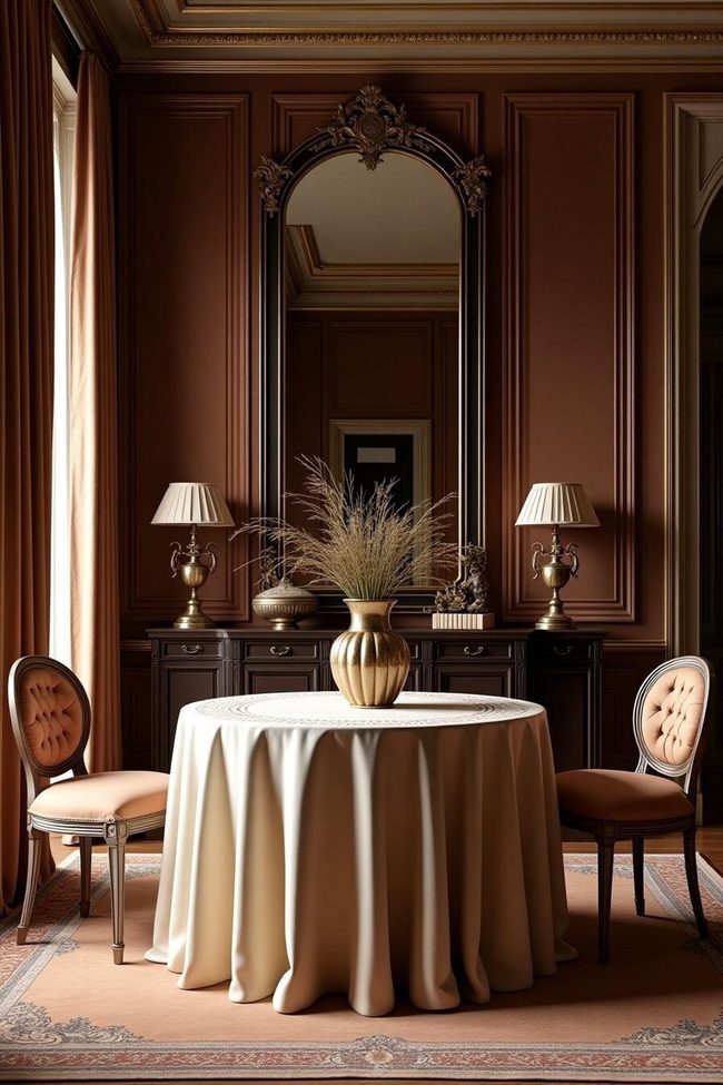 Fabric-Draped Round Table Solutions