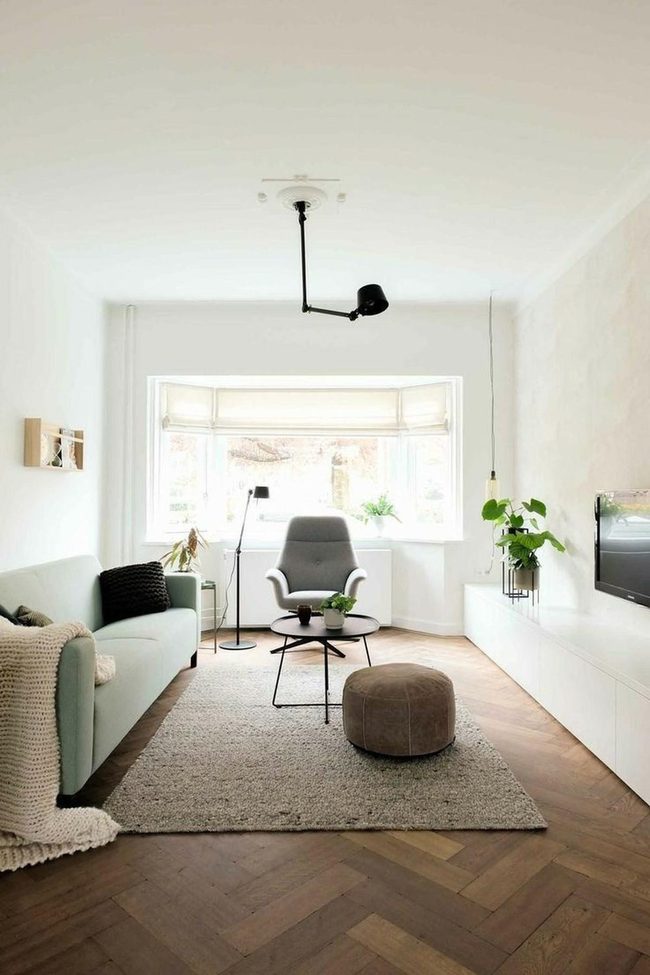 Pale Green Sofa Scandinavian Minimalism