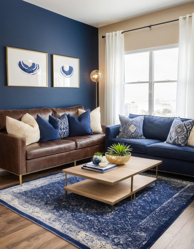 Navy and Brown Sophistication Unveiled