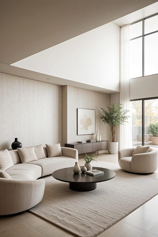 Rustic Oak Meets Diffused Neutrals