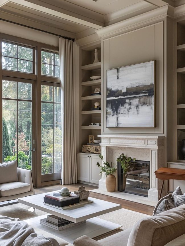 Warm Light Sitting Room Blueprint