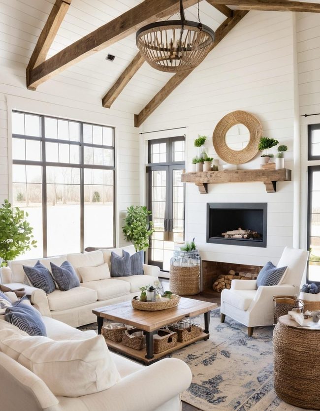 Reclaimed Rustic Timber Meets Current Comfort