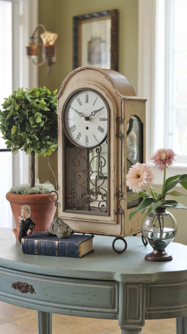 Pastel Spring Clock Anchor