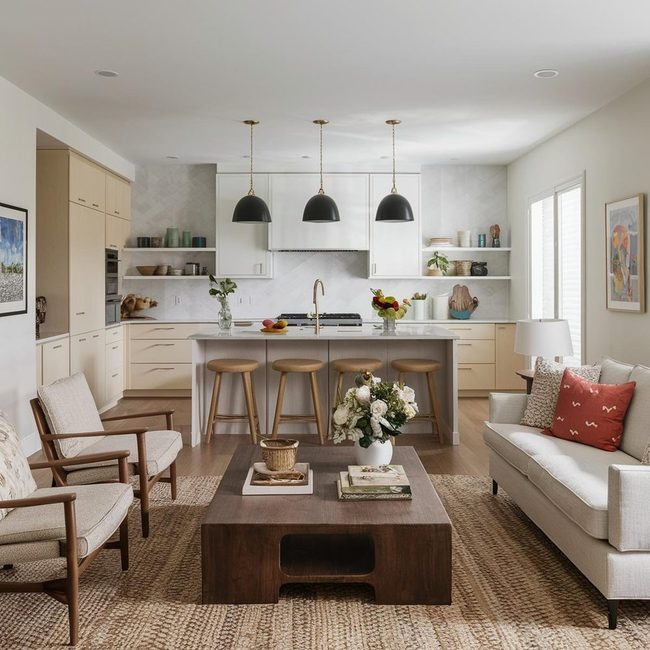 Neutral Palette Cooking Space Harmony
