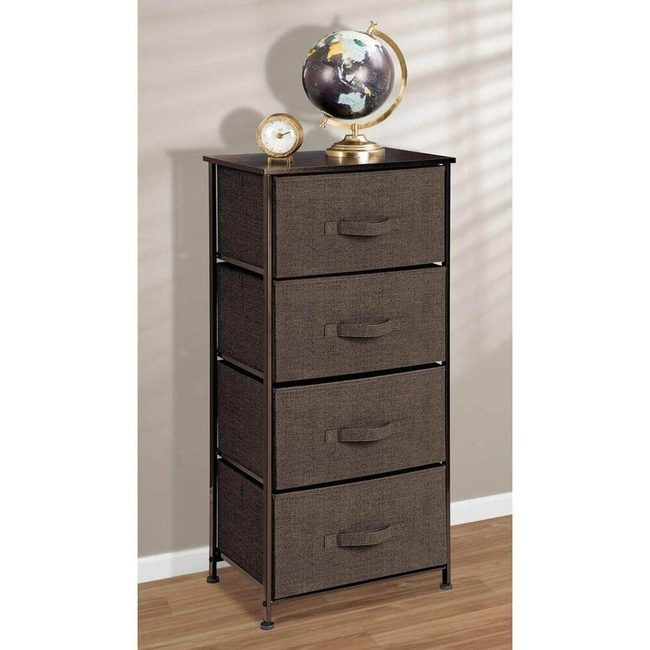 Espresso Brown Vertical Storage Tower