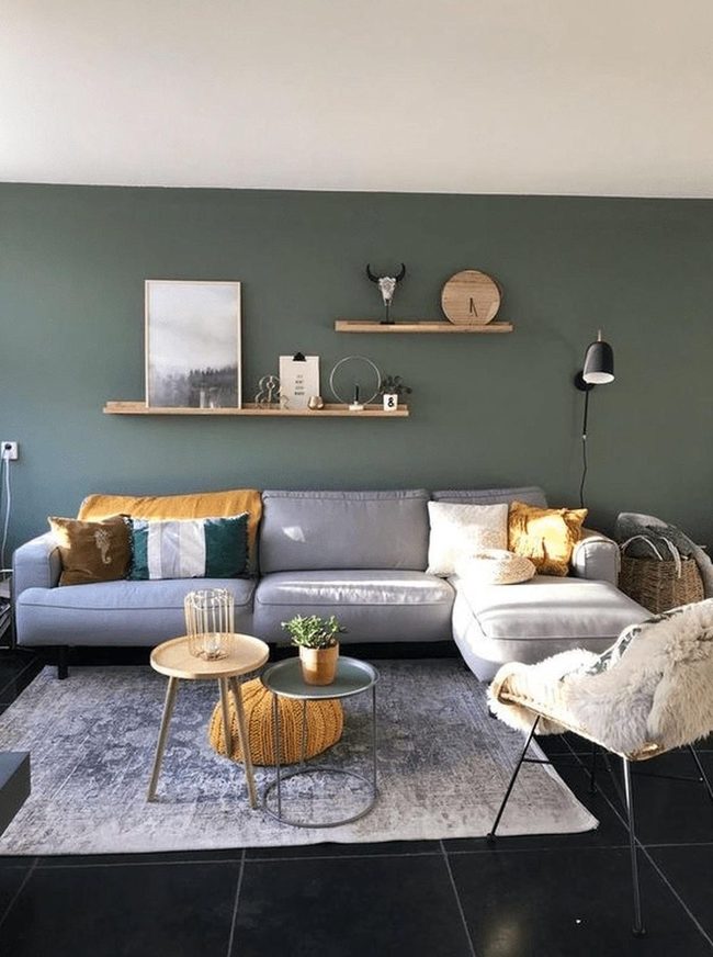 Sage Walls, Gray Comfort, Living Elegance