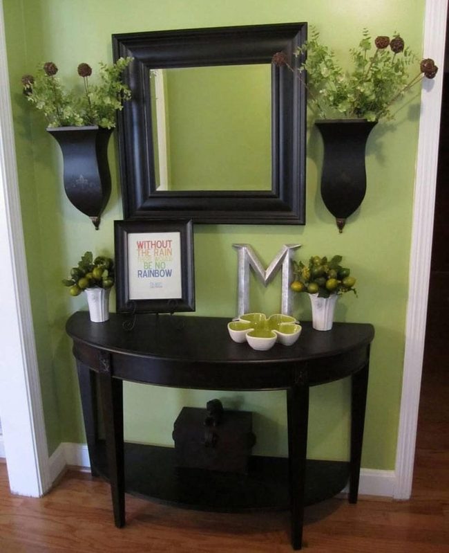 Green Plants Frame Elegant Entry