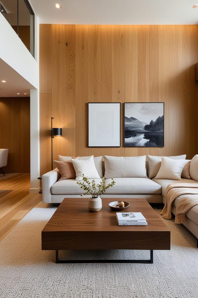 Exposed Beams Rustic Walnut Statement