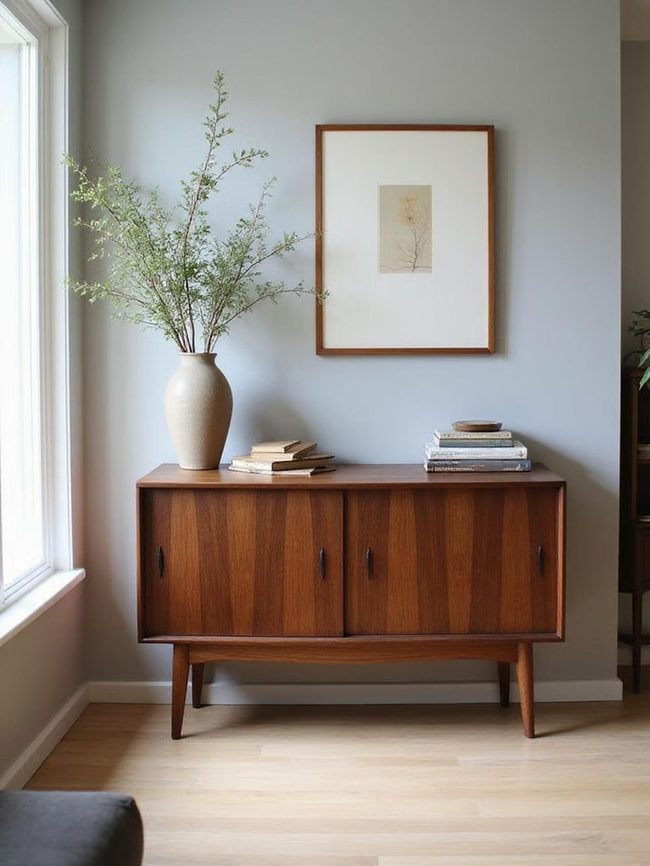 White Storage Cabinets Hide Clutter