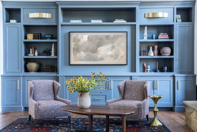 Open Shelves Meet Hidden Storage