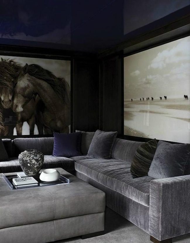 Dark Gray Walls, Equestrian Art, Refined Calm