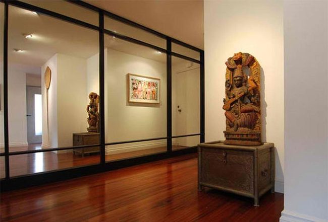 Carved Wood Statue Focal Point