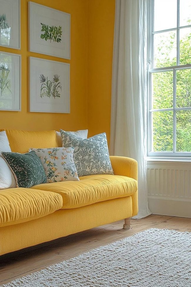 Sunny Yellow Walls Lift Mood