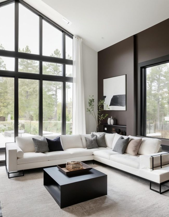 Brown and Cream Minimalist Living
