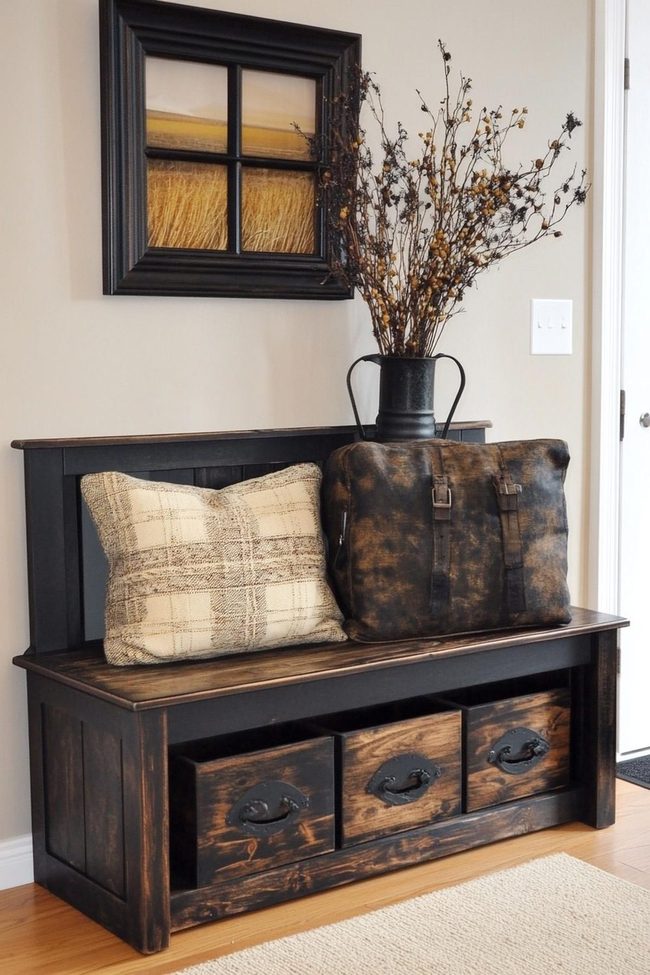 Welcoming Entry With Statement Mirror