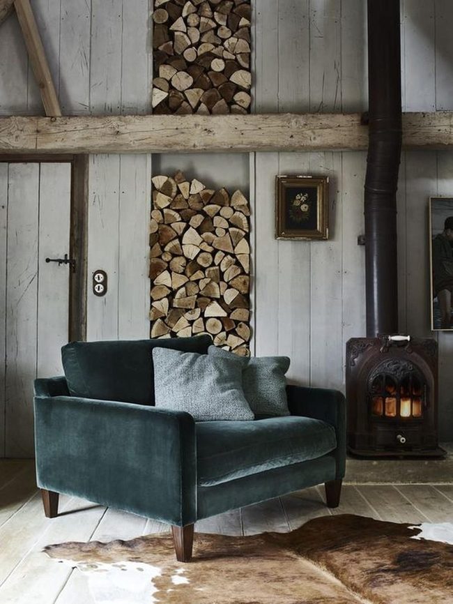 Light Walls Dark Green Velvet