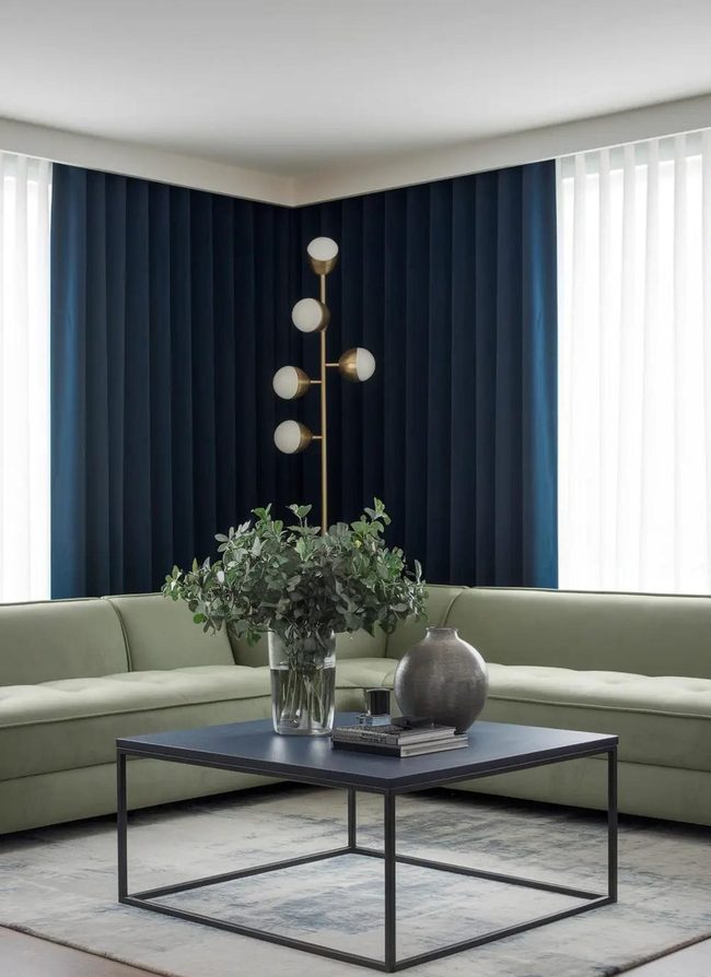 Navy and Sage Green Layering