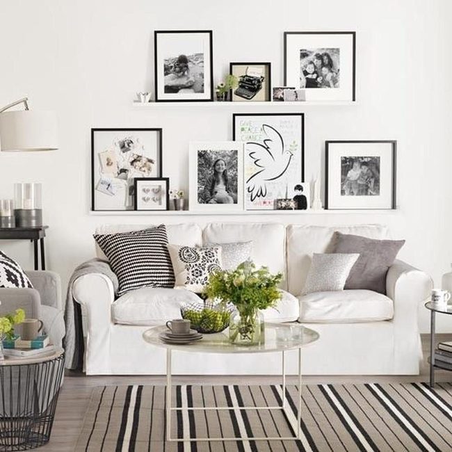 White Walls With Green Plant Life