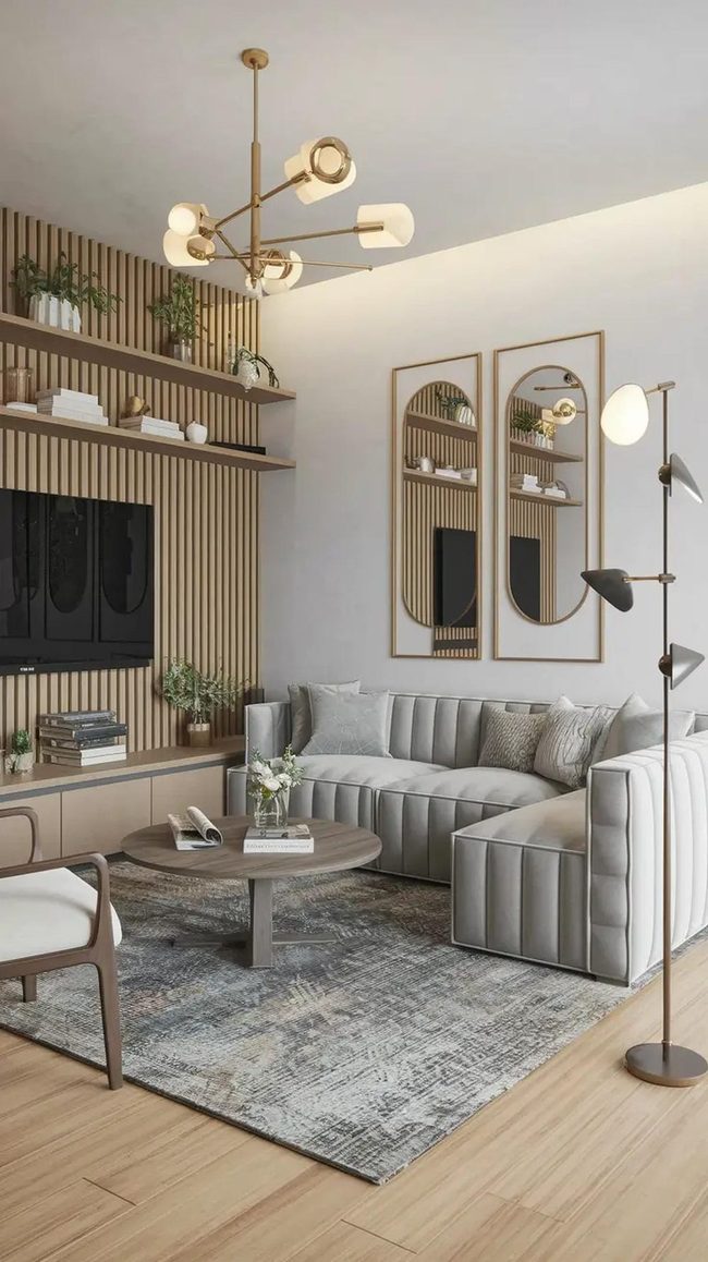 White Walls Mirror Small Apartments