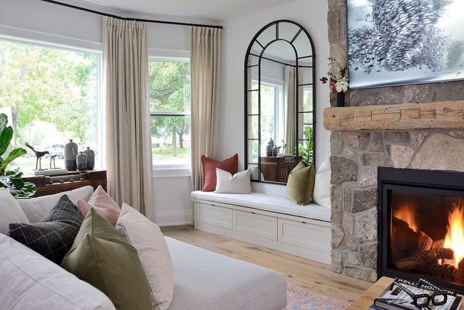 Taupe Curtains Ground Neutral Space